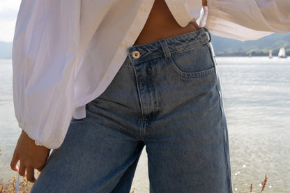 BLUE BUBBLE PANTS